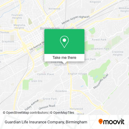 Guardian Life Insurance Company map