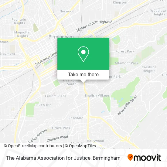 The Alabama Association for Justice map