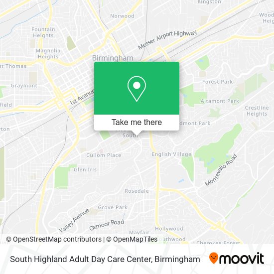 South Highland Adult Day Care Center map