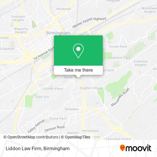 Liddon Law Firm map