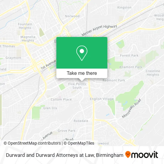 Mapa de Durward and Durward Attorneys at Law