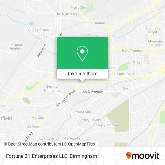 Fortune 21 Enterprises LLC map