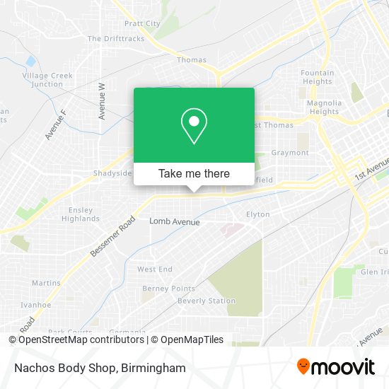 Nachos Body Shop map