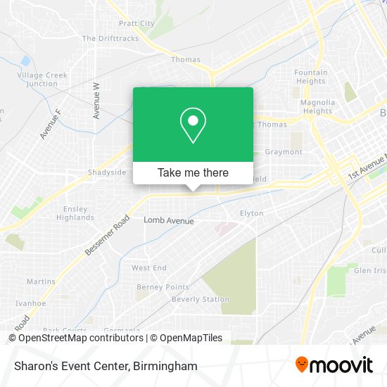 Mapa de Sharon's Event Center