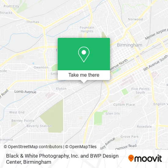 Mapa de Black & White Photography, Inc. and BWP Design Center