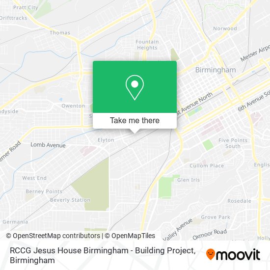 RCCG Jesus House Birmingham - Building Project map