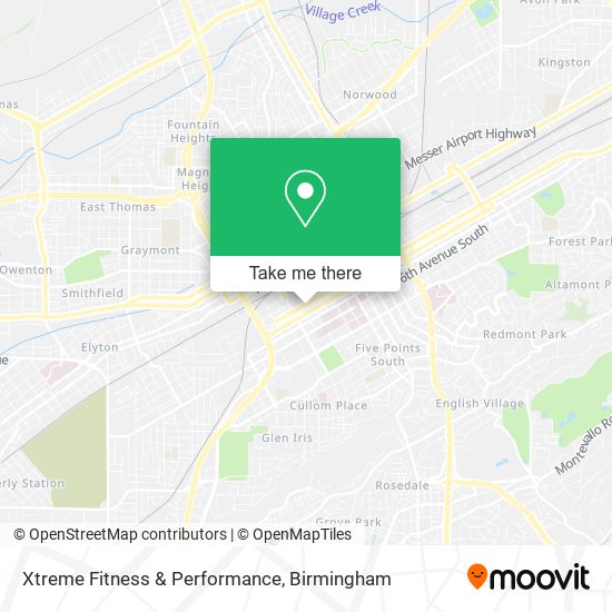 Xtreme Fitness & Performance map