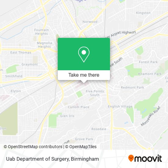 Uab Department of Surgery map