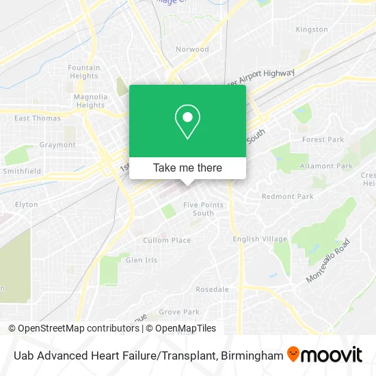 Uab Advanced Heart Failure / Transplant map