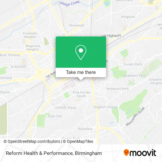 Reform Health & Performance map