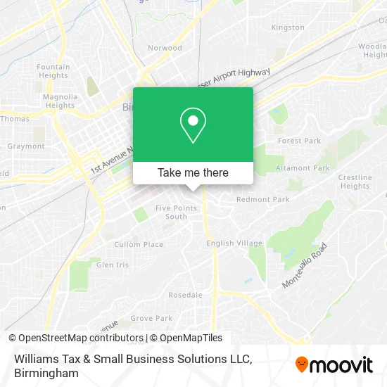 Mapa de Williams Tax & Small Business Solutions LLC