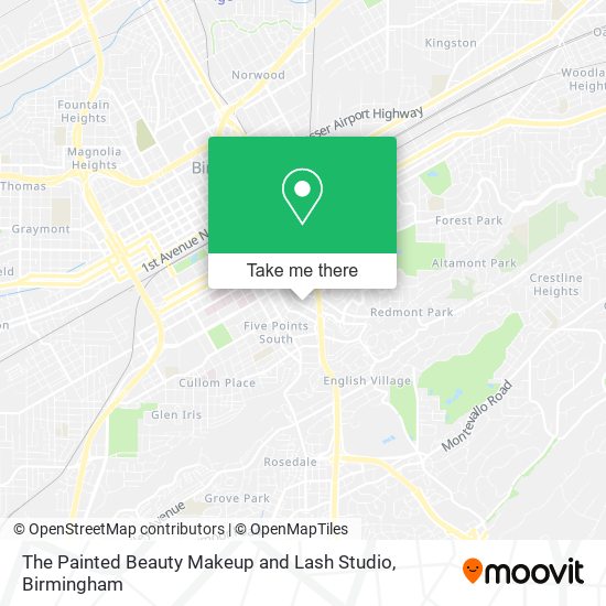 The Painted Beauty Makeup and Lash Studio map