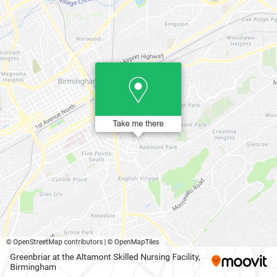 Mapa de Greenbriar at the Altamont Skilled Nursing Facility