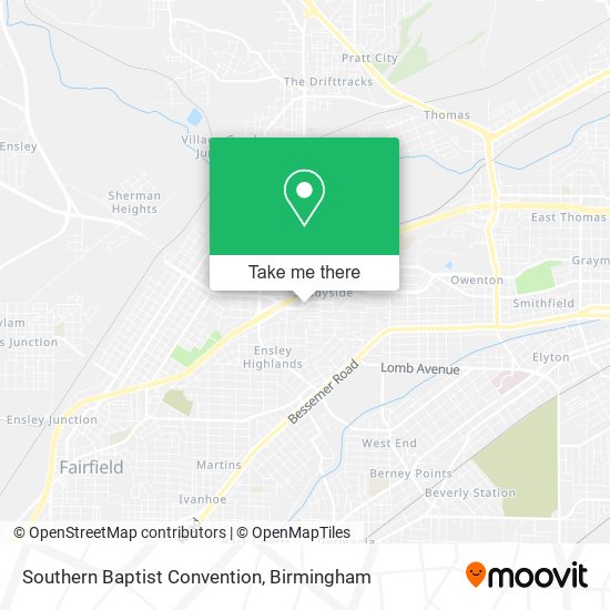 Southern Baptist Convention map