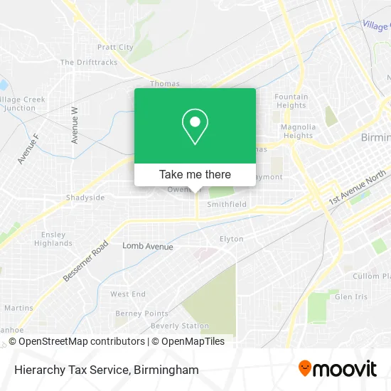 Hierarchy Tax Service map