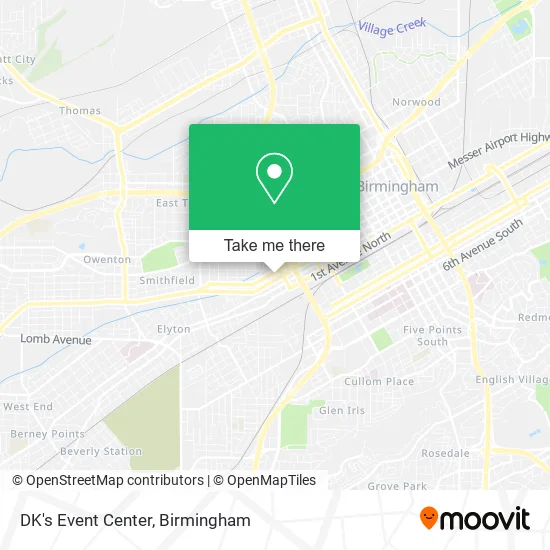 Mapa de DK's Event Center