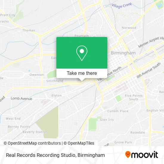 Mapa de Real Records Recording Studio