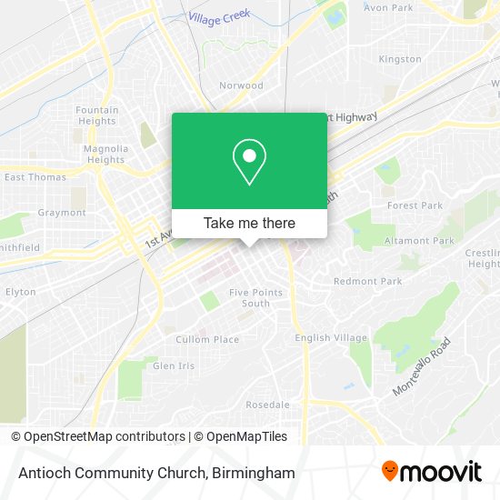 Antioch Community Church map