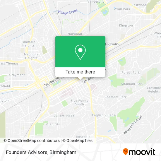 Founders Advisors map