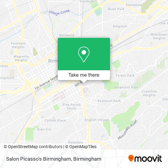 Mapa de Salon Picasso's Birmingham