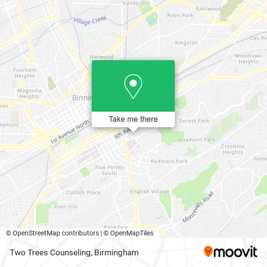 Two Trees Counseling map