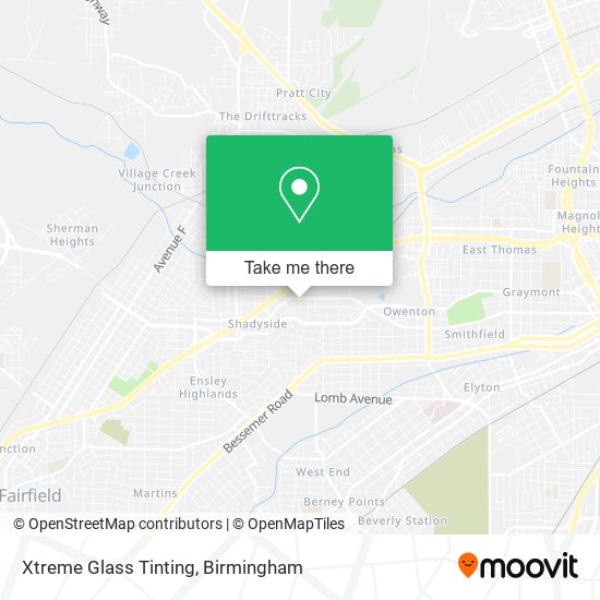 Xtreme Glass Tinting map