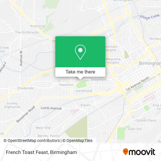 French Toast Feast map
