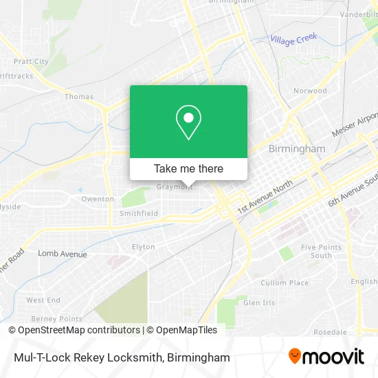 Mul-T-Lock Rekey Locksmith map