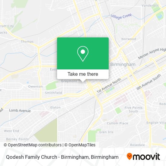Qodesh Family Church - Birmingham map