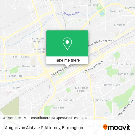 Mapa de Abigail van Alstyne P Attorney