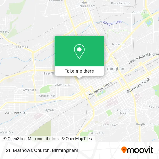 St Mathews Church map