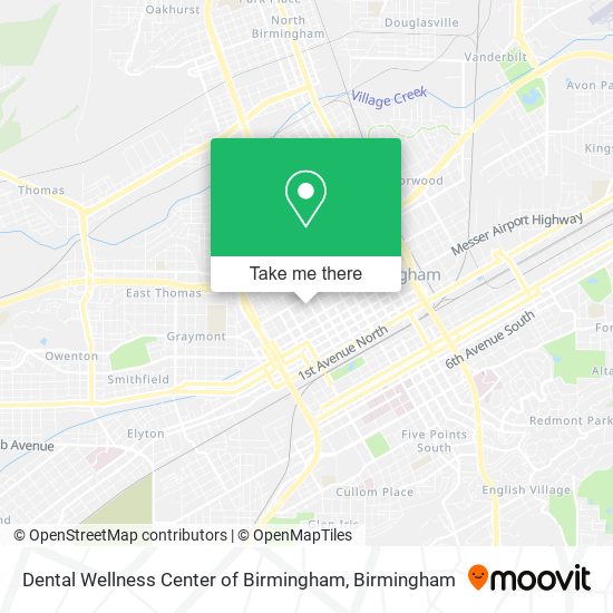 Mapa de Dental Wellness Center of Birmingham