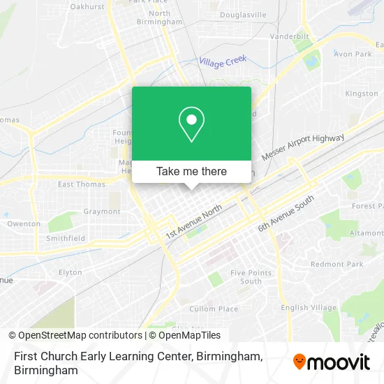 First Church Early Learning Center, Birmingham map