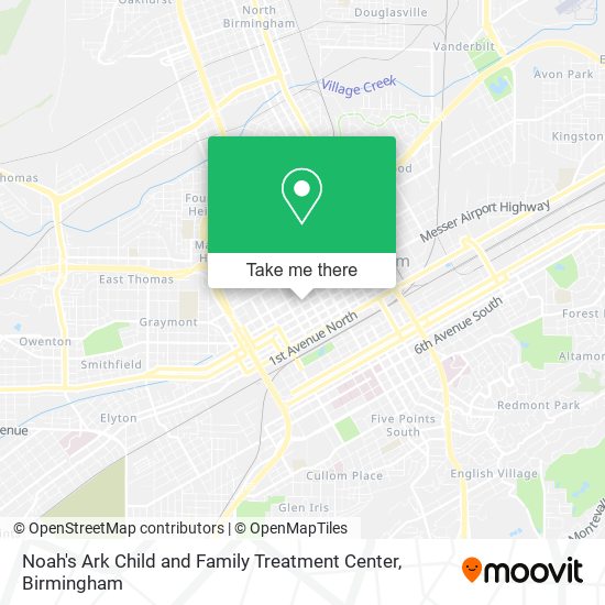 Noah's Ark Child and Family Treatment Center map