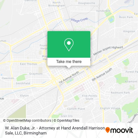 ¿Cómo llegar a W. Alan Duke, Jr. Attorney at Hand Arendall Harrison