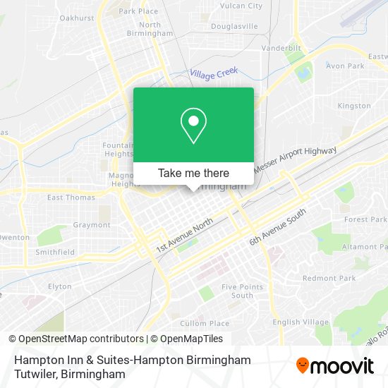 Hampton Inn & Suites-Hampton Birmingham Tutwiler map