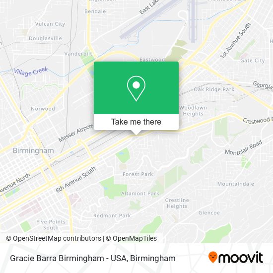 Gracie Barra Birmingham - USA map