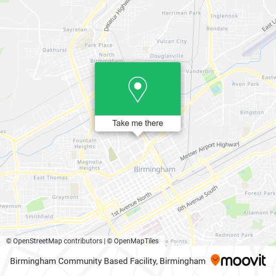 Mapa de Birmingham Community Based Facility