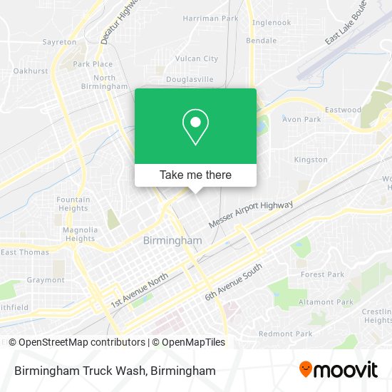 Birmingham Truck Wash map