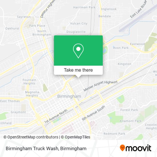 Mapa de Birmingham Truck Wash