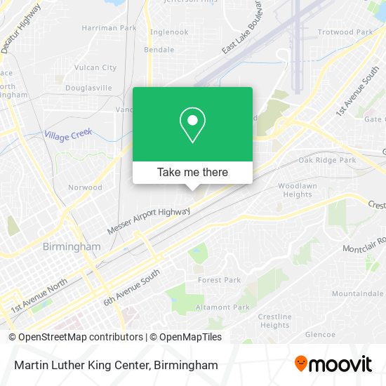 Mapa de Martin Luther King Center