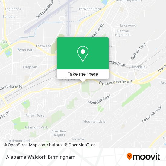Mapa de Alabama Waldorf