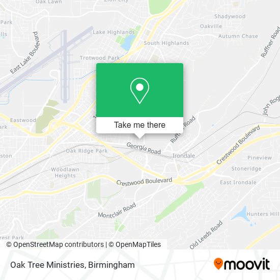 Oak Tree Ministries map