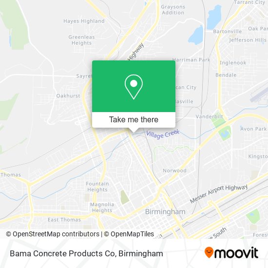 Bama Concrete Products Co map