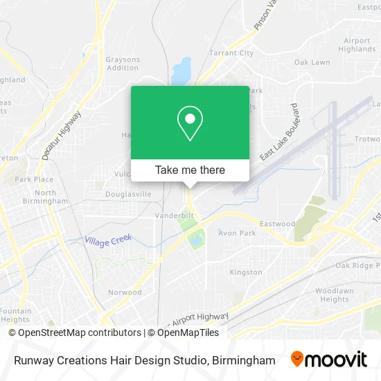 Runway Creations Hair Design Studio map