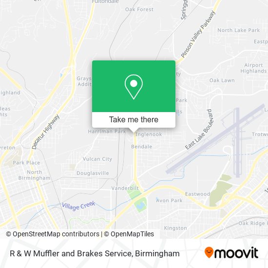 R & W Muffler and Brakes Service map