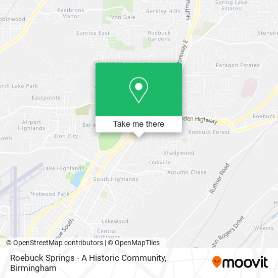 Mapa de Roebuck Springs - A Historic Community