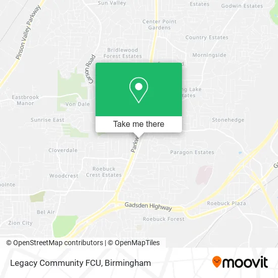 Legacy Community FCU map