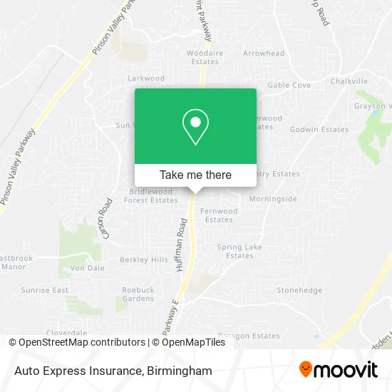 Auto Express Insurance map