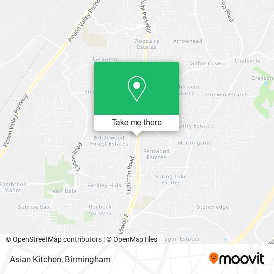 Mapa de Asian Kitchen